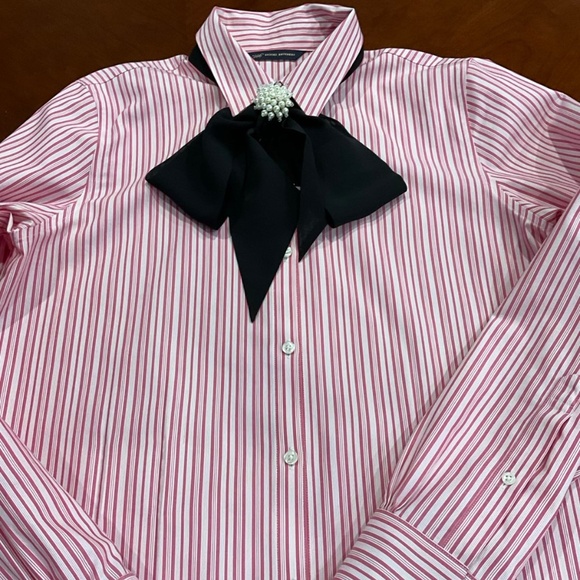 Old money timeless striped shirt dress by Brooks Brothers 100% cotton size 8 - Picture 5 of 11